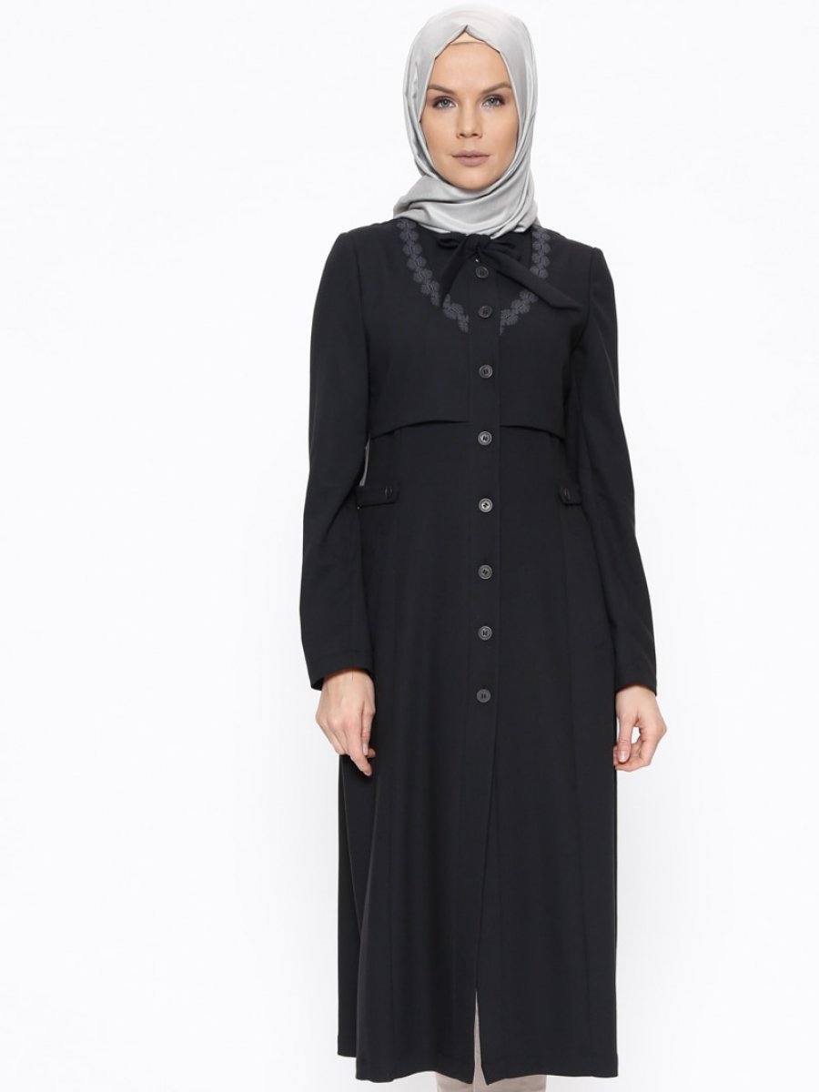 Tugba Venn Giyim Tesettur Giyim Kap Pardesu Ss17 Ilkbahar Yaz Yenisezon Trend Moda Sal Esar Pakaian Wanita Model Baju Wanita Model Pakaian Hijab