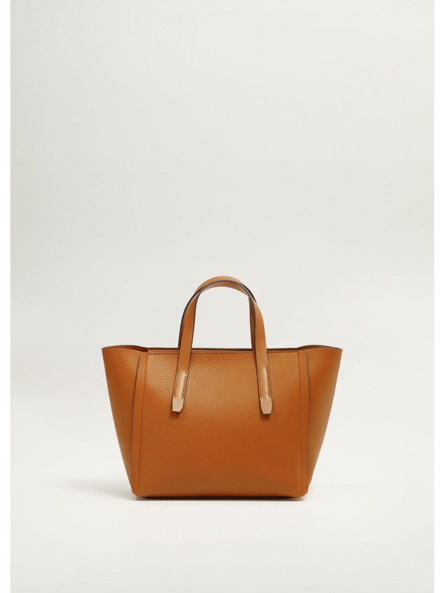 <b>Mango</b> Safiano Mini Shopper Çanta.