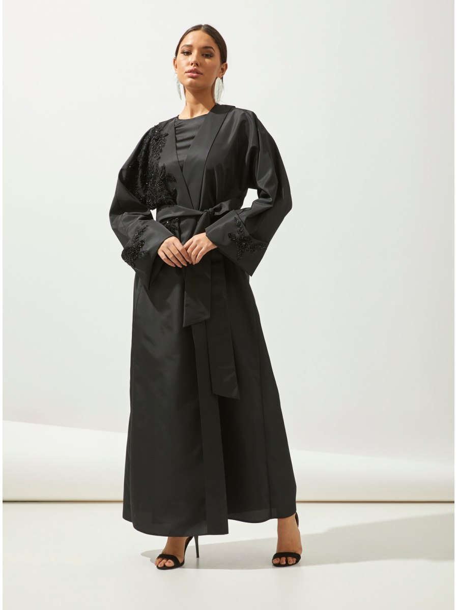 AL SHEIKHA Siyah Exclusive Tafta Abaya